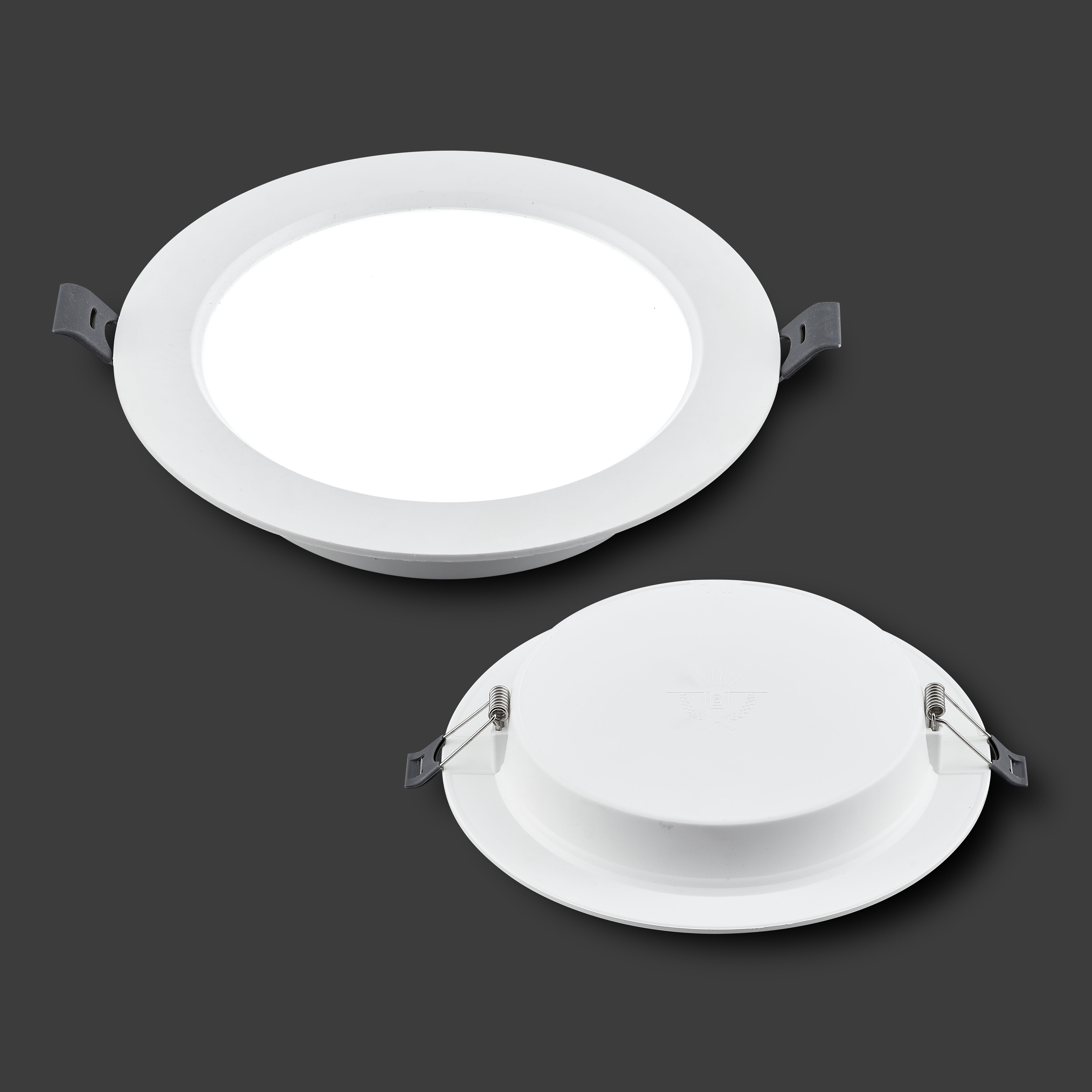 Dimmable 24W Recessed LED Downlight, Energy Saving Round Plastic Ceiling Light for Indoor Lighting