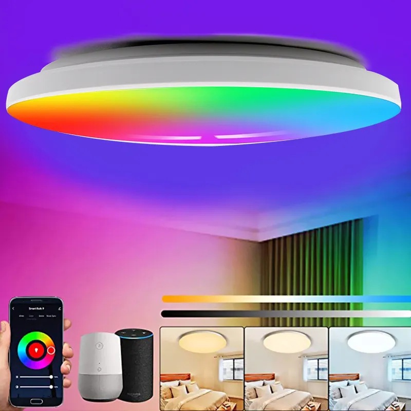 Modern Acrylic Tuya Smart RGBCW Ceiling Light