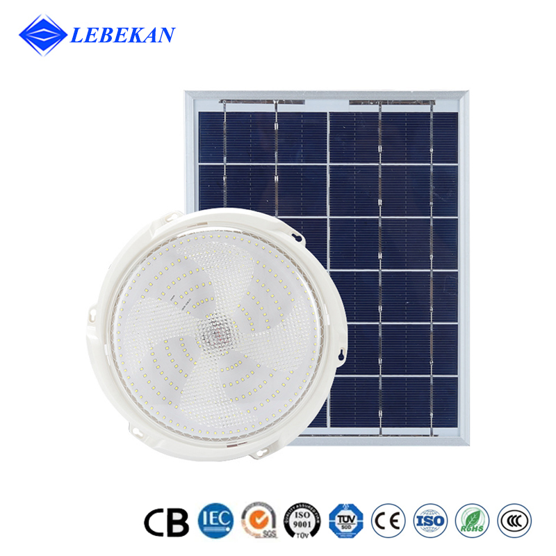 60W Solar Ceiling Light with PIR Motion Sensor, Dusk to Dawn Auto on/off, for Outdoor Indoor Porch Garage Garden