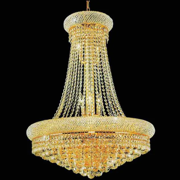 Villa Minimalist Staircases Modern Chandelier Indoor High Ceiling Gold Lamps