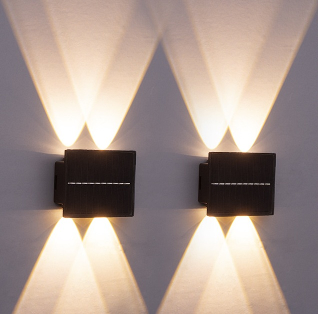Hot Sale Outdoor Solar Powered Fence Wall Mount Lights up and Down LED Wall Lamp up Down Porch