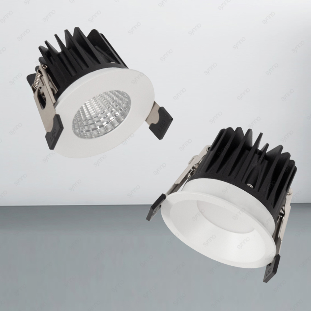 Waterproof IP65 COB Recessed LED Ceiling Downlight for Bathroom Kitchen
