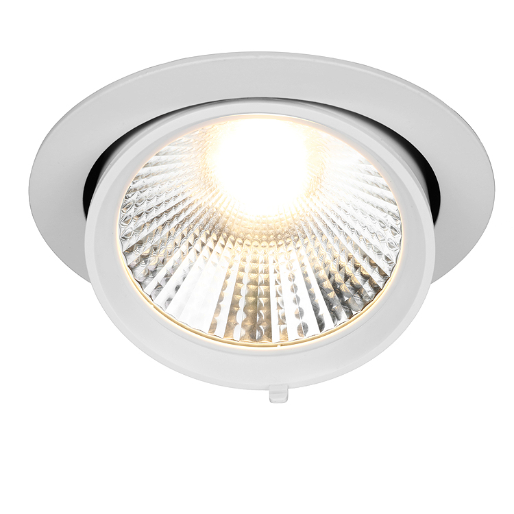 7W 360 Degree Rotatable 3inch Recessed COB LED Gimbal Downlight