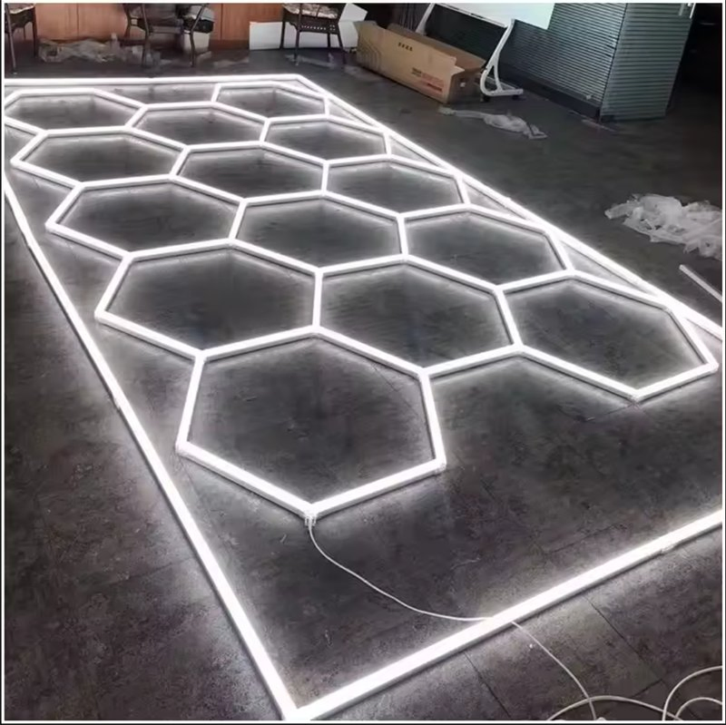 Honeycomb LED Bathroom Light IP65 Waterproof Ceiling Panel Hexagonal LED Light