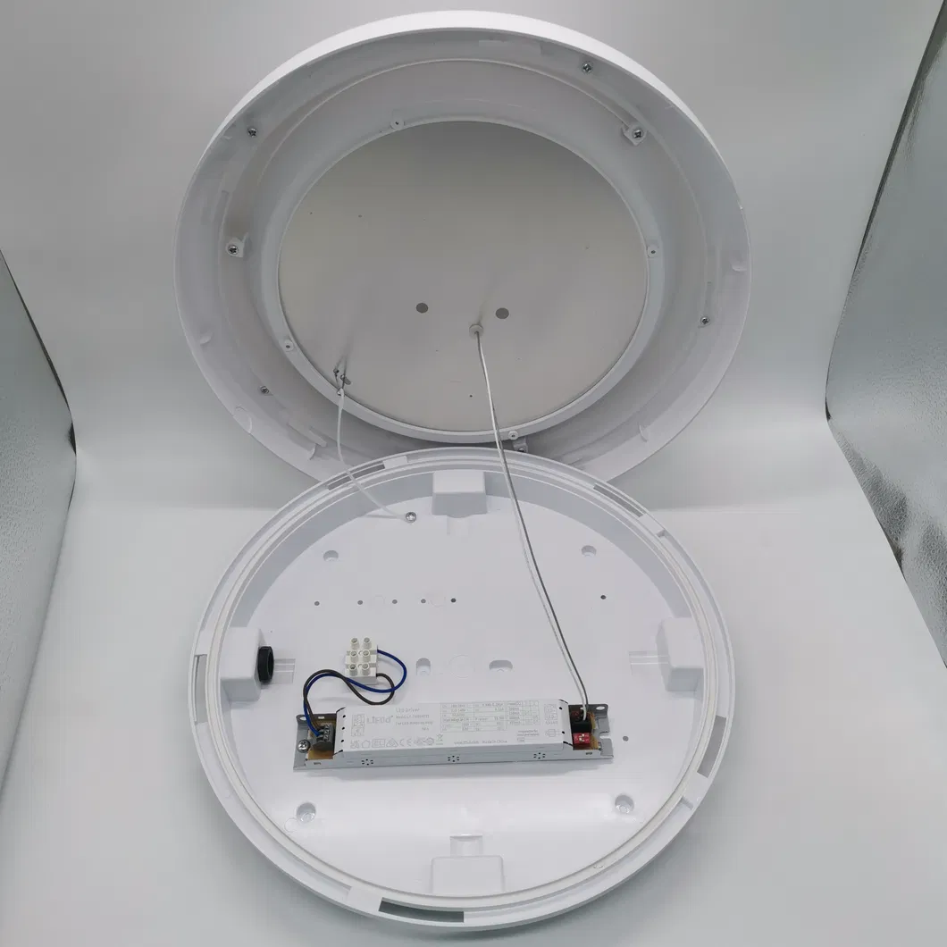 3CCT Easy Install Outdoor and Indoor Round/ Oval LED Bulkhead Wall/Ceiling Light with Motion Sensor or Emergency Kit IP65 Ik08 12W 18W 24W Changeable CE Ukca