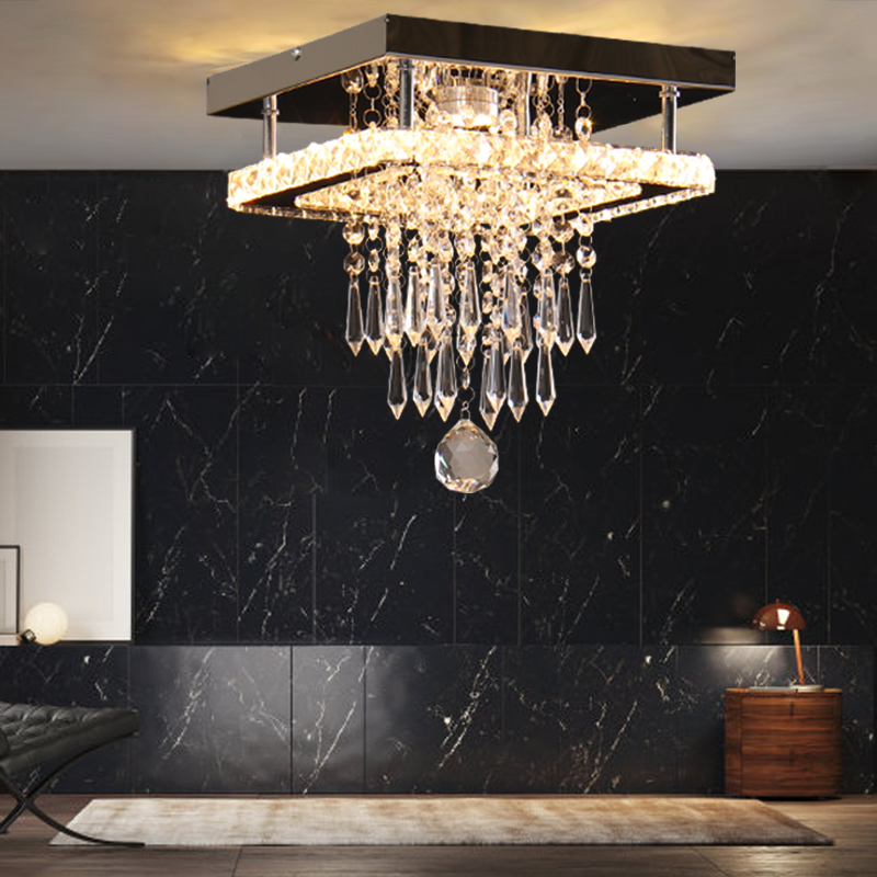 Decor Chandelier Ceiling Lights Smart for Home Kitchen or Living Room K9 Crystal Luxury LED Lamp