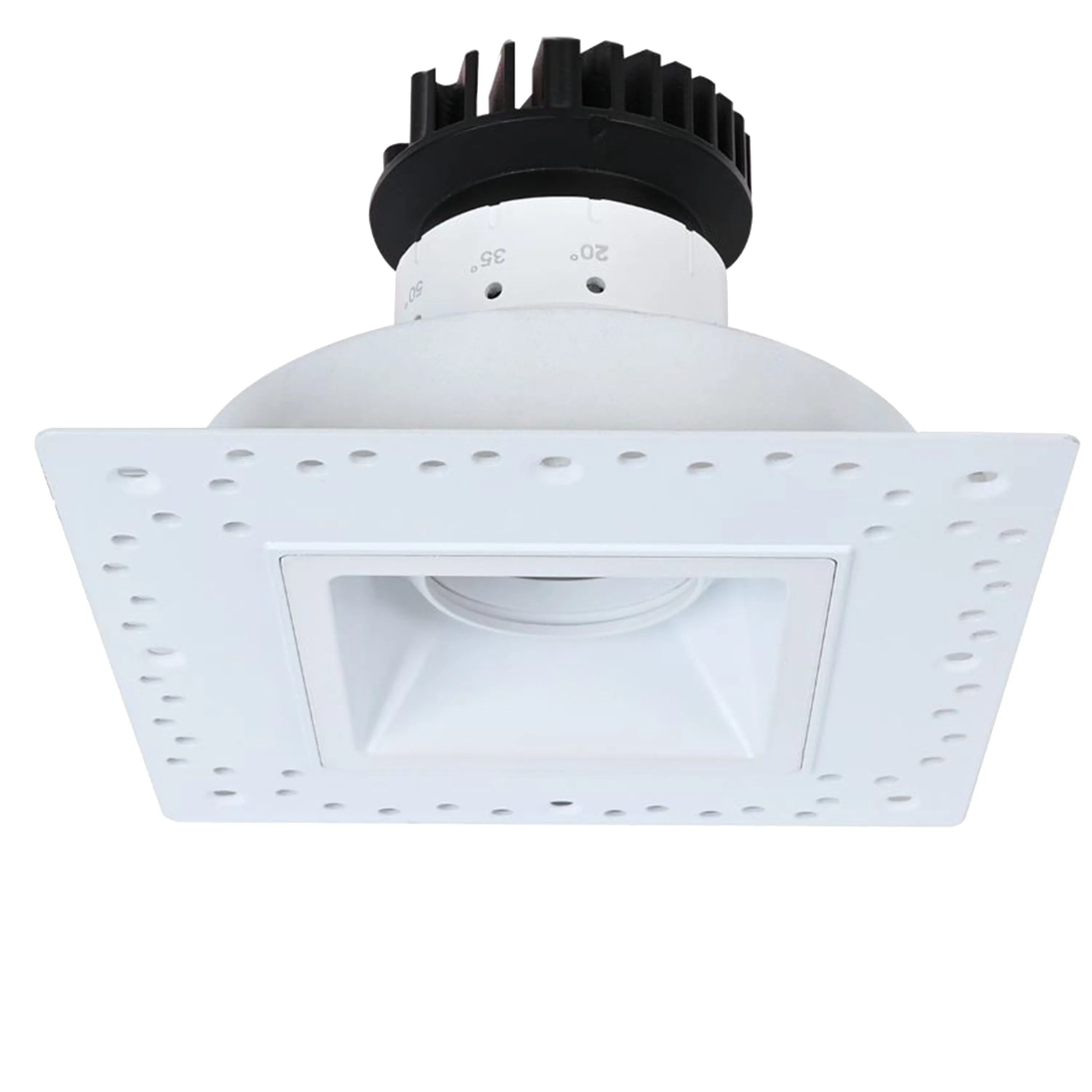 Factory Price Innovative Beam Angle Adjustable Gimbal Square Trimless LED Downlight Recessed Embedded Flangelss Down Light Ceiling Downlight