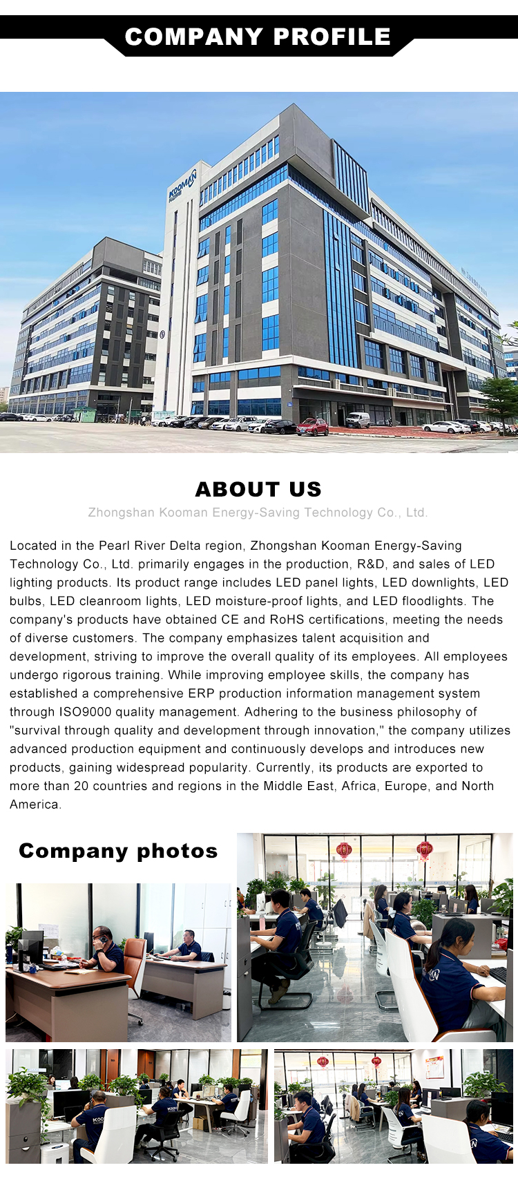 Lighting product display 8