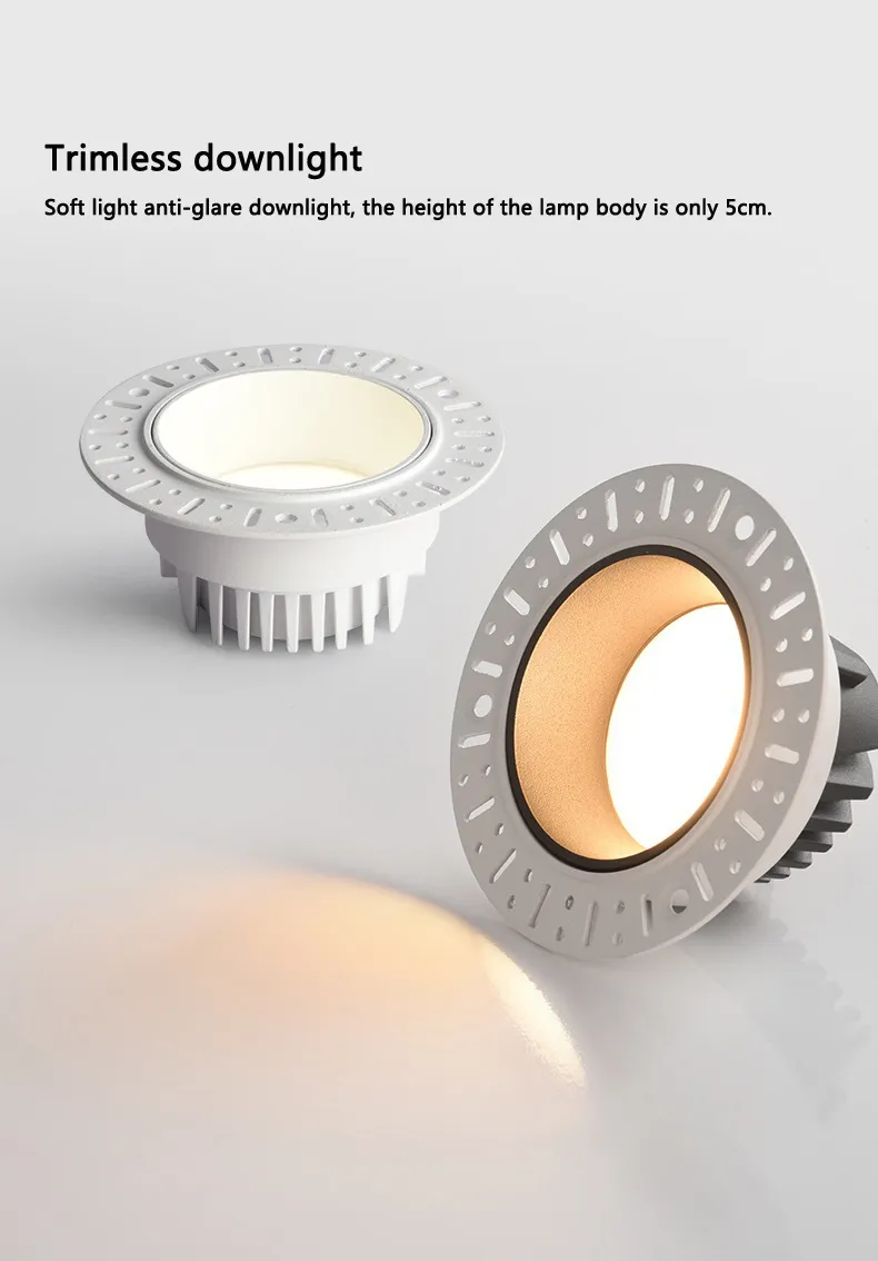 Ceiling Recessed 7W 10W 15W Ultra-Thin Frameless Spotlight LED Downlight