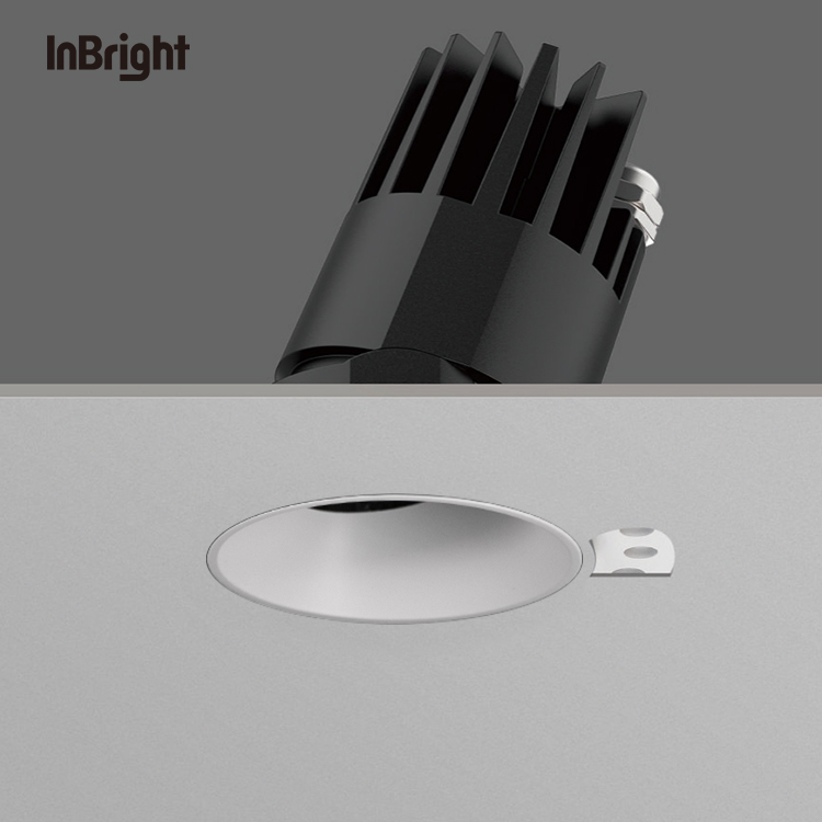 Trimless Adjustable Recessed Led COB Down Light 8W 18W 25W Aluminum IP65 Waterproof Downlight
