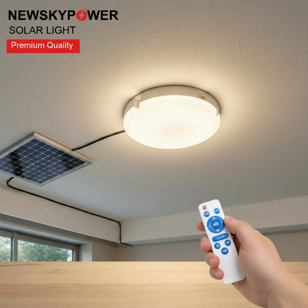 200W 300W 400W 500W Solar LED Ceiling Light Indoor Outdoor Warm White Cool White