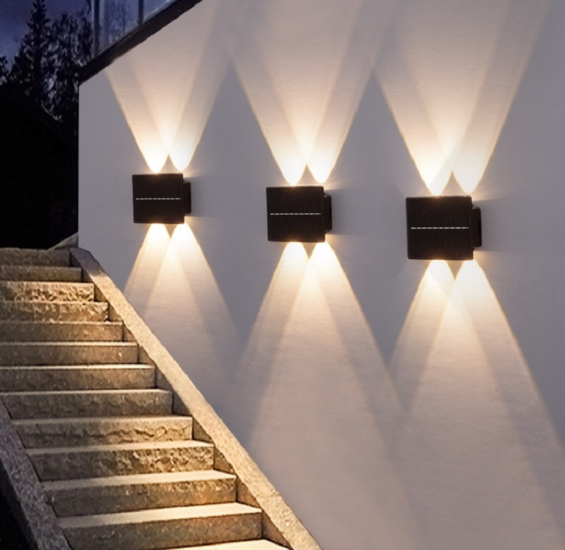 Hot Sale Outdoor Solar Powered Fence Wall Mount Lights up and Down LED Wall Lamp up Down Porch