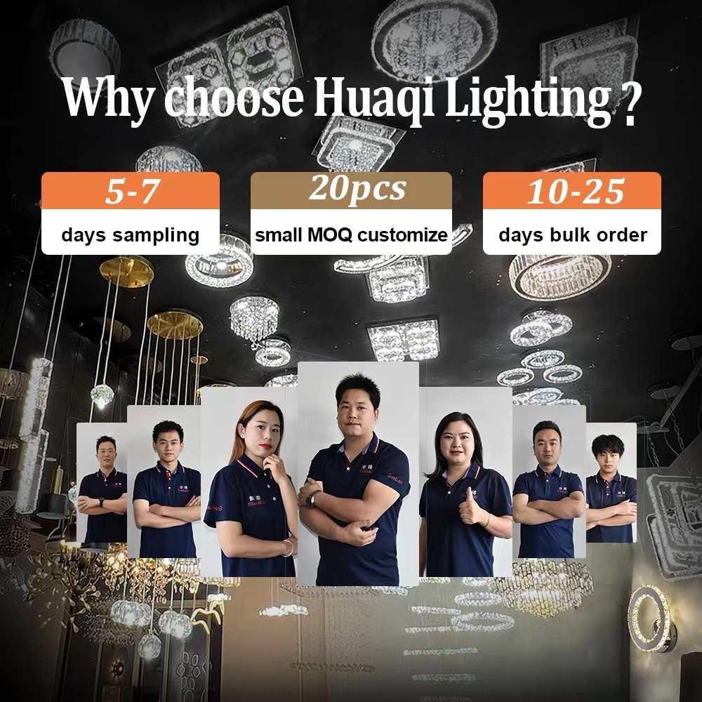 Custom Dangle Crystal Remote Control Smart Flush Mount Led Ceiling Home Lighting for Bedroom