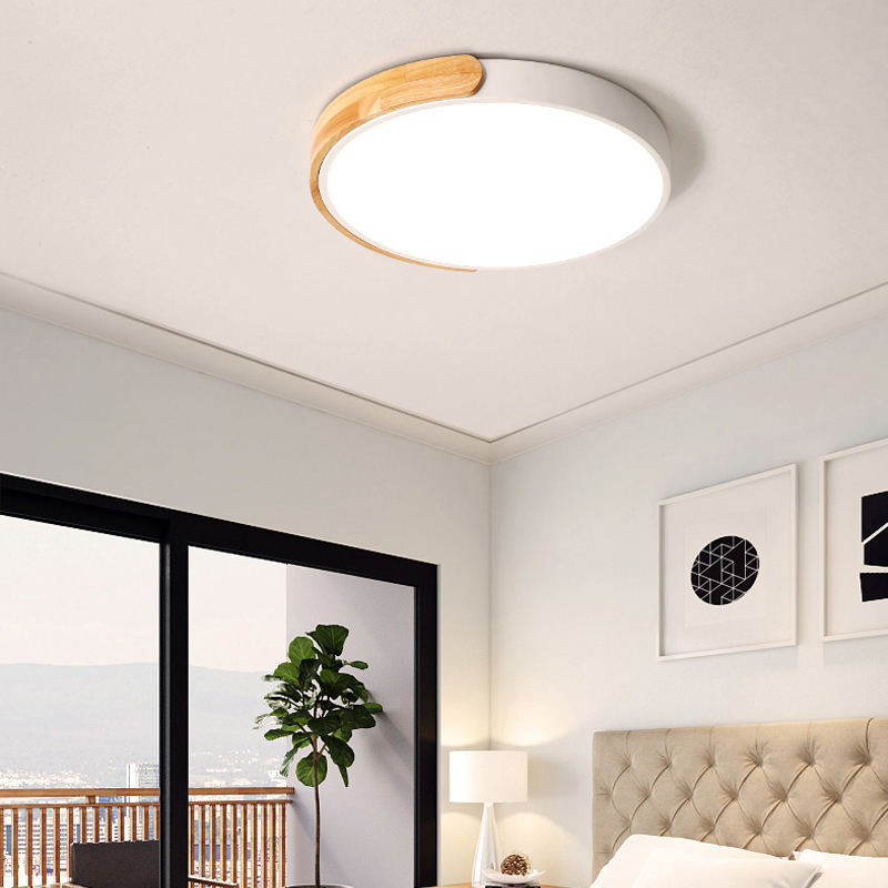 Modern Nordic Minimalist Round LED Ceiling Lamp for Home