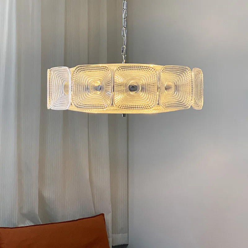 Murano Glass Chandelier Pendant Lamp Modern Decorative Lighting 3000K CCT Industrial French Minimalist Ceiling Hanging Lamp
