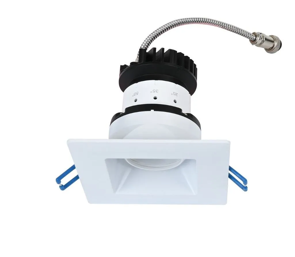 COB Lighting LED Downlights Recessed Ceiling Square Gimbal Directional Dimmable Hotel Lights IP54 Rgbcw Low Glare CE EMC Elt Certified