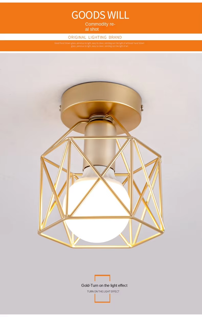 Nordic Wrought Iron Ceiling Lights