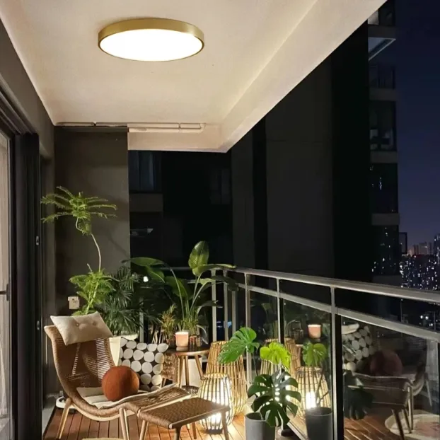IP65 Waterproof Suspended Recessed Mounted LED Round Ceiling Light for Bathroom Balcony
