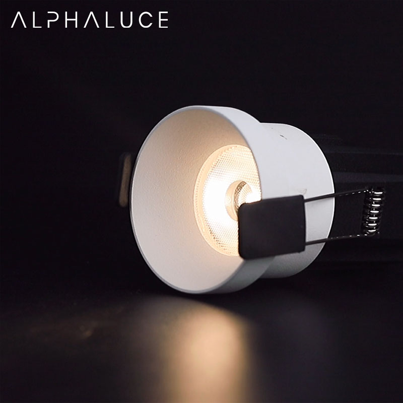 7W 10W Super Mini Fixture Semi Flushing Surface Recessed Dimmable Led Cob Anti Glare Downlight Aluminum Ceiling Light