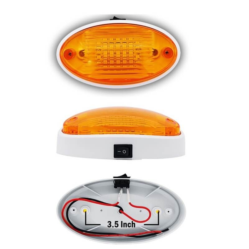 12V RV Trailer Camper Caravan Van Porch LED Exterior Outdoor Light on/off Switch Replacement Ceiling Wall Light