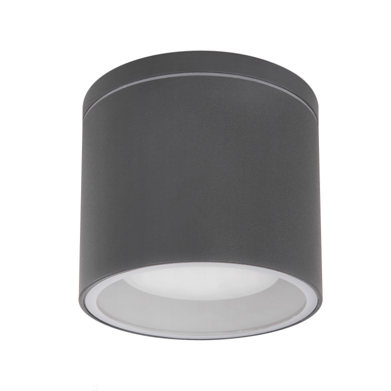 Modern Die-Cast Aluminum Black Waterproof Cylinder Gx53 Porch Outdoor Ceiling Light Fixture