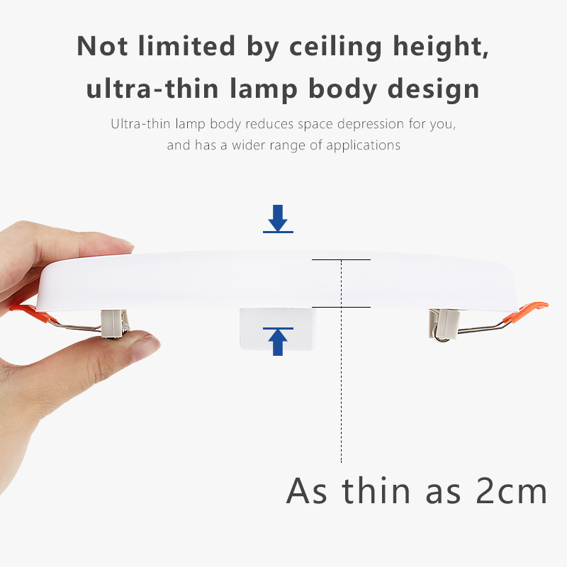 18W Panel Lightled Frameless Recessed Surface Back Lit Square Ultra Thin Flat Lighting