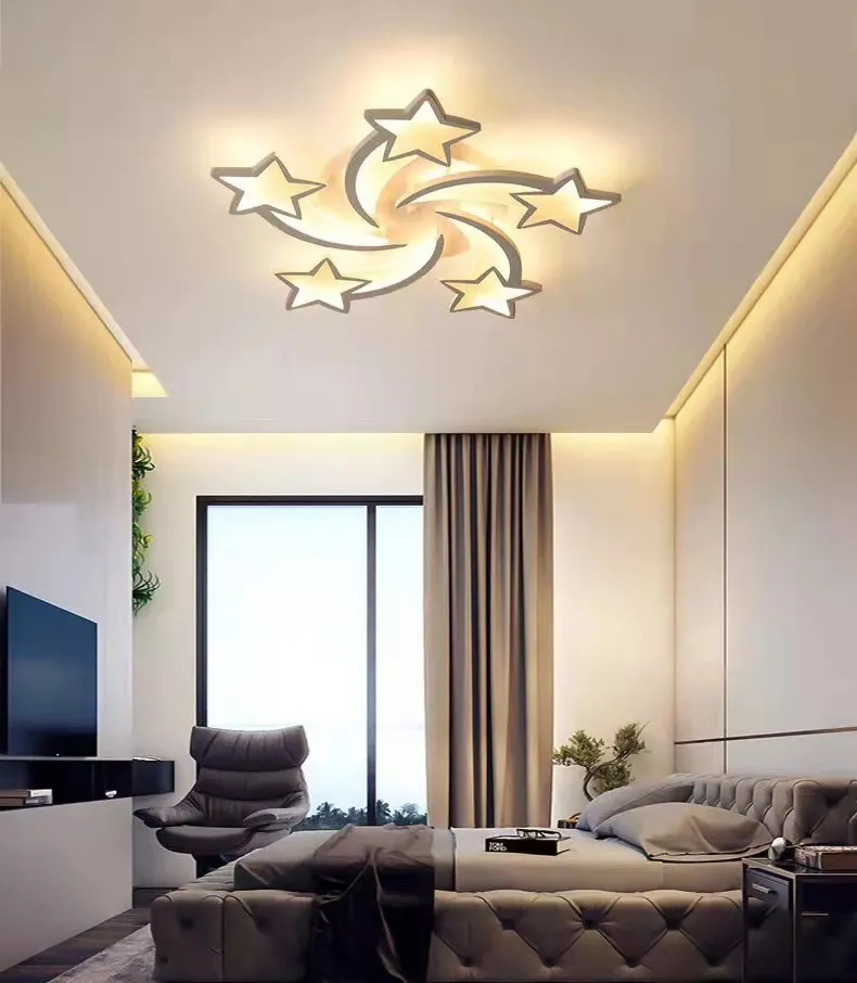Master Minimalist Home Iron Acrylic LED Ceiling Lamp