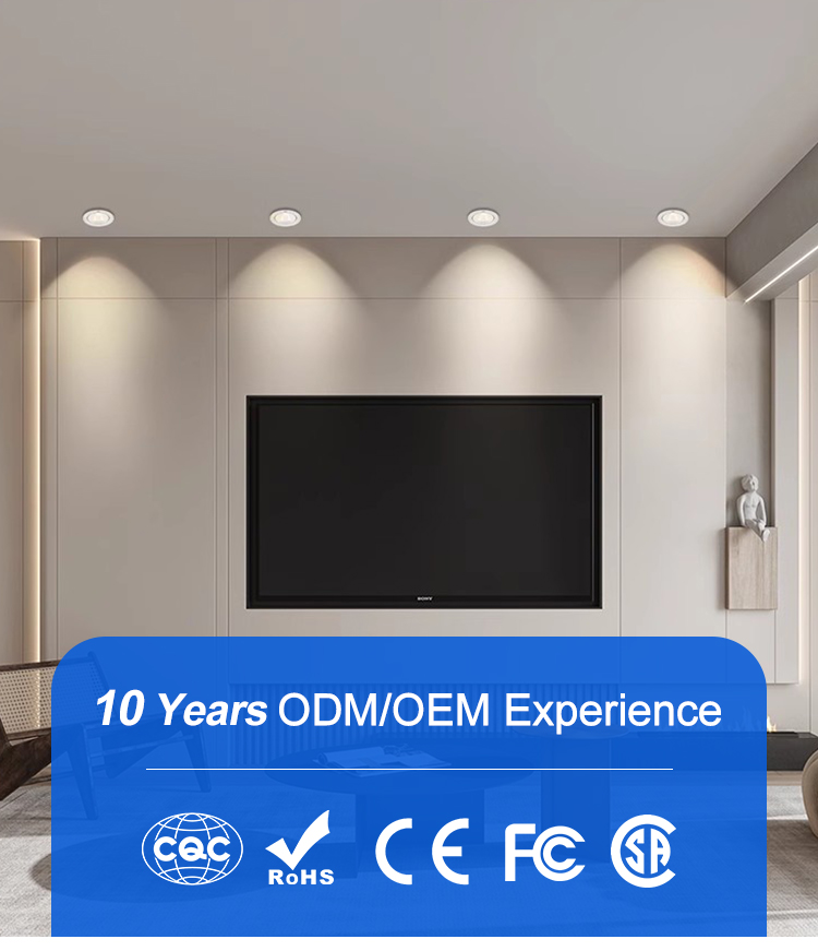 Circular Ceiling Spot Down Lamp Round Recessed Spot Lights Downlight