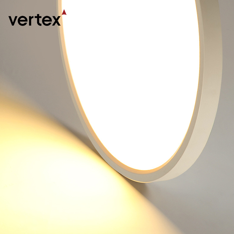 Modern Nordic LED Ceiling Light for Home Flush Mount in Living Room and Bedroom Plastic Base IP44 Rating