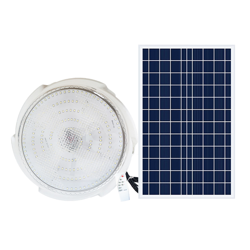 Backyard Porch Indoor Remote Control Solar Light Lamp 100W Solar Ceiling Light