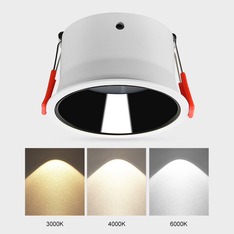 Embedded Ceiling Led SMD Spot Down Light 3000K 4000K 6000K Deep Cup Antiglare Recessed Downlight Aluminum Round Led Downlights