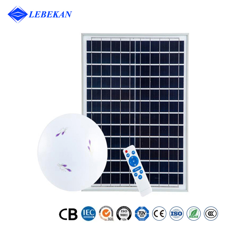 Solar Powered Ceiling Lamp 60W LED Motion Sensor Pendant Lights