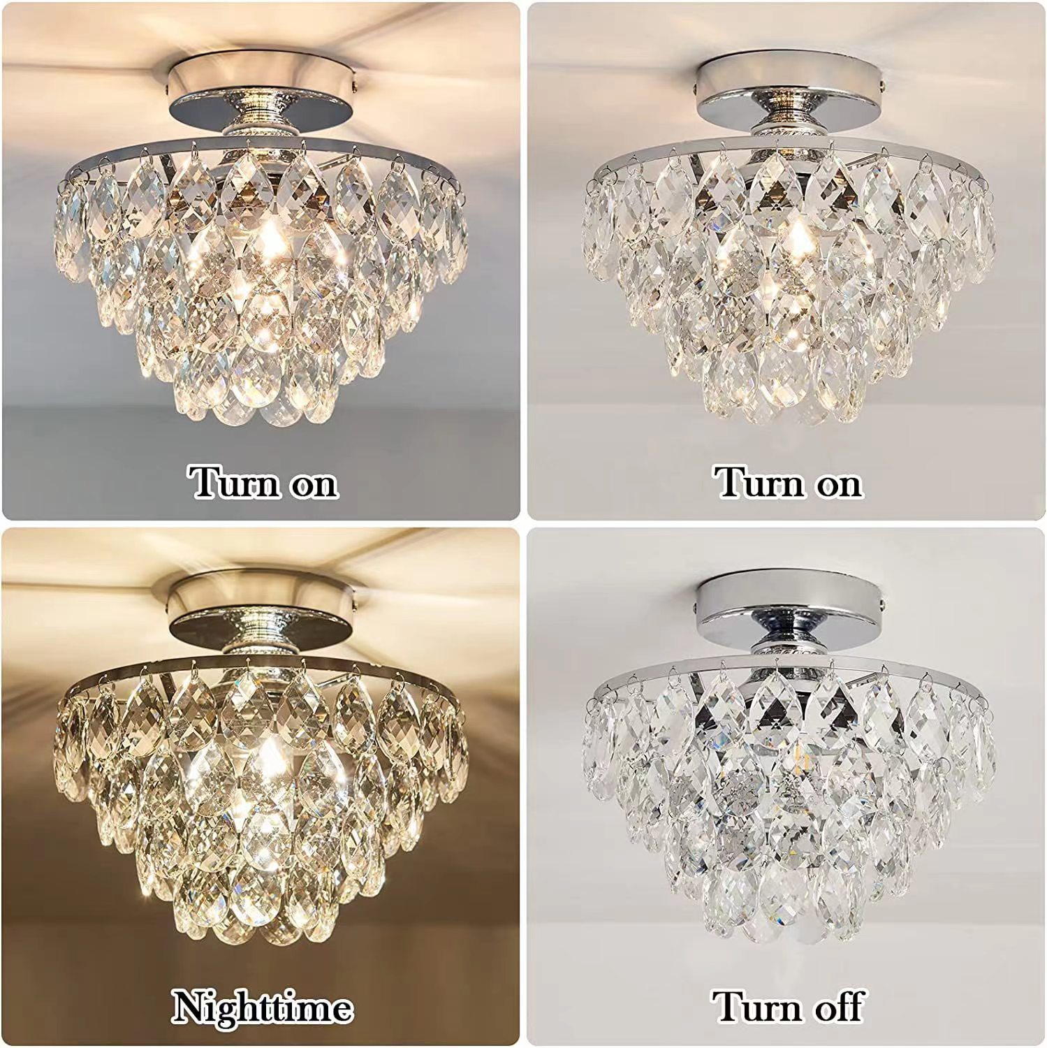 Modern Crystal Chandelier Details