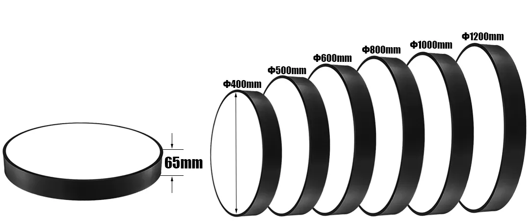 IP65 Waterproof Suspended Recessed Mounted LED Round Ceiling Light for Bathroom Balcony