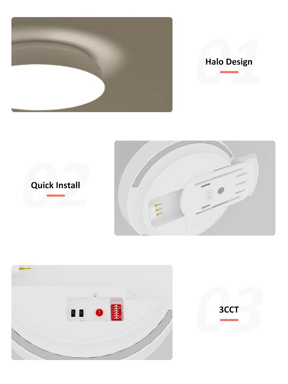 IP44 Outdoor Decorative LED Ceiling Light with Motion Sensor for Creating Atmosphere