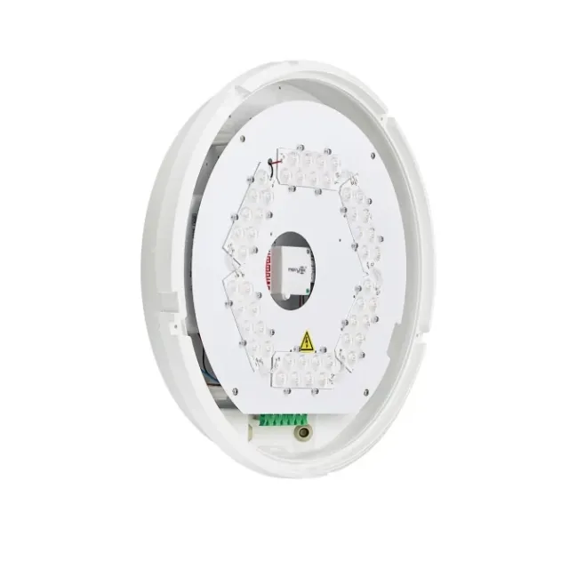 12watt Oval White LED Outdoor Ceiling Lamp with Motion Sensor Natural Light 4000K