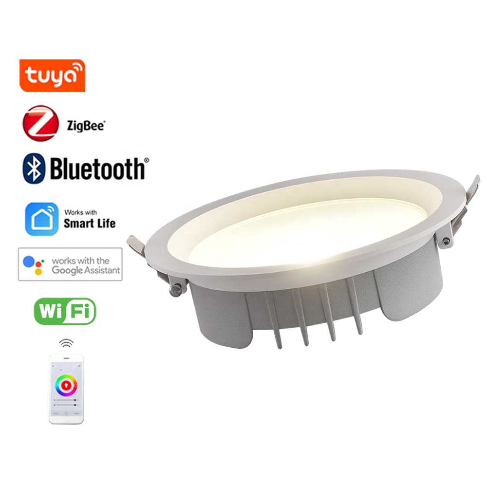Nordic Liper 8w Cob Smd Led Down Light 20w 30w Ip44 Dim To Warm Cct Recess Downlight 85mm 150mm 180mm Dali Dimmable