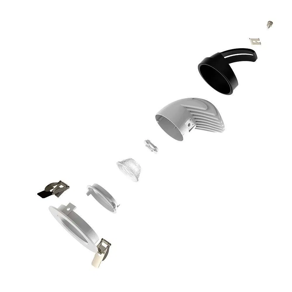 China Factory Recessed Gimbal LED Down Light 10W Anti-Glare Design, Ra>95, 120lm/W