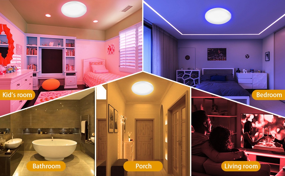 Modern Acrylic Tuya Smart RGBCW Ceiling Light