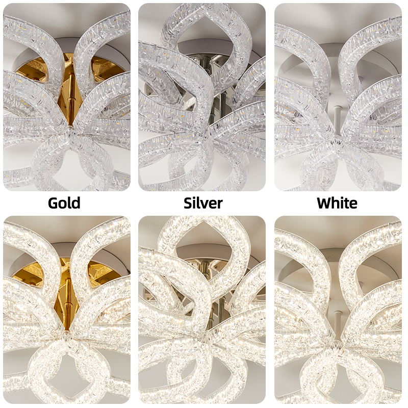 Modern Dimmable LED Ceiling Light Surface Mounted Metal AC for Bedroom Home Decor