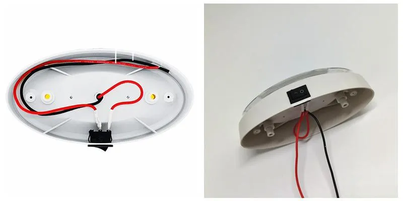 12V RV Trailer Camper Caravan Van Porch LED Exterior Outdoor Light on/off Switch Replacement Ceiling Wall Light