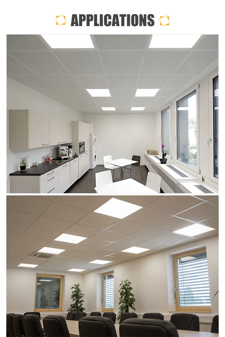 LED Panel Light 85-265V 72W LED Ceiling Square Recessed Ultra Thin Ceiling Lamp 2835 SMD Lighting
