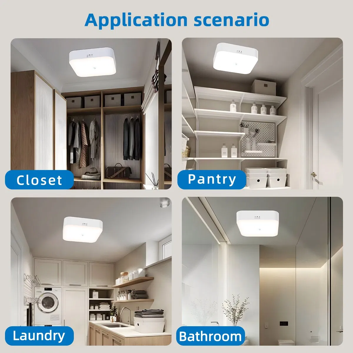 Motion Sensor Rechargeable LED Ceiling Light for Stair