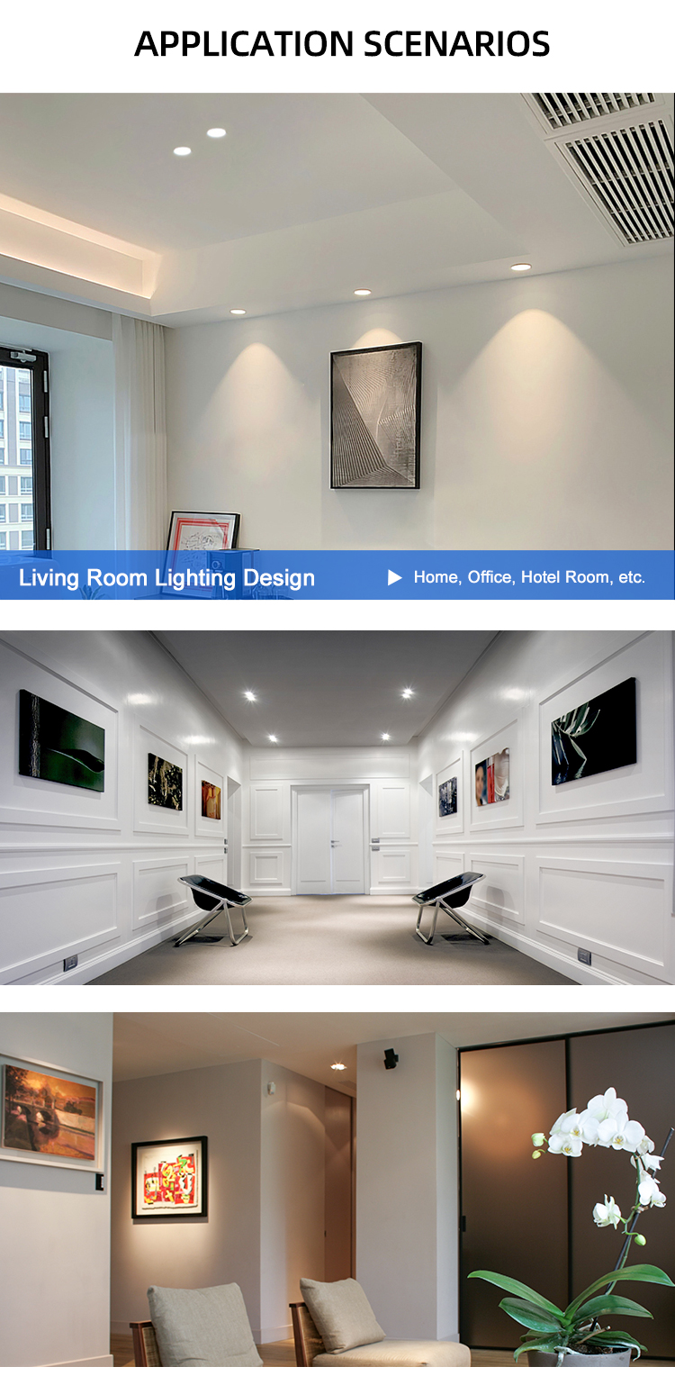 Circular Ceiling Spot Down Lamp Round Recessed Spot Lights Downlight