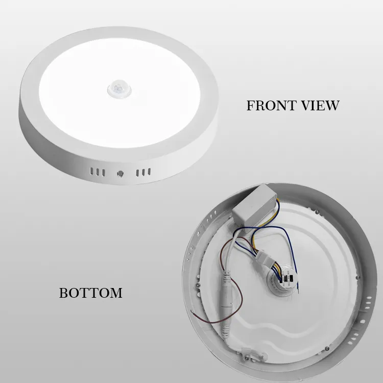 PIR Motion Sensor LED Ceiling Light Recessed Panel Downlight Detail 2