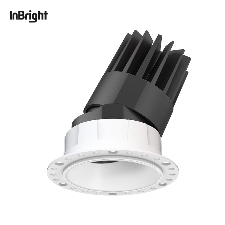 Trimless Adjustable Recessed Led COB Down Light 8W 18W 25W Aluminum IP65 Waterproof Downlight