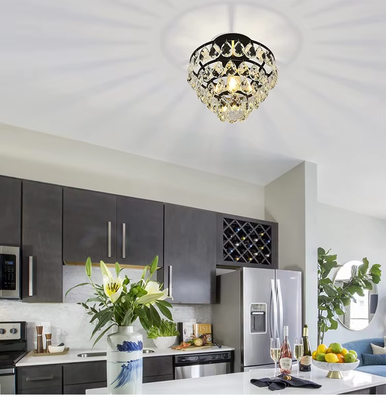 Modern Crystal Chandelier Effect Show