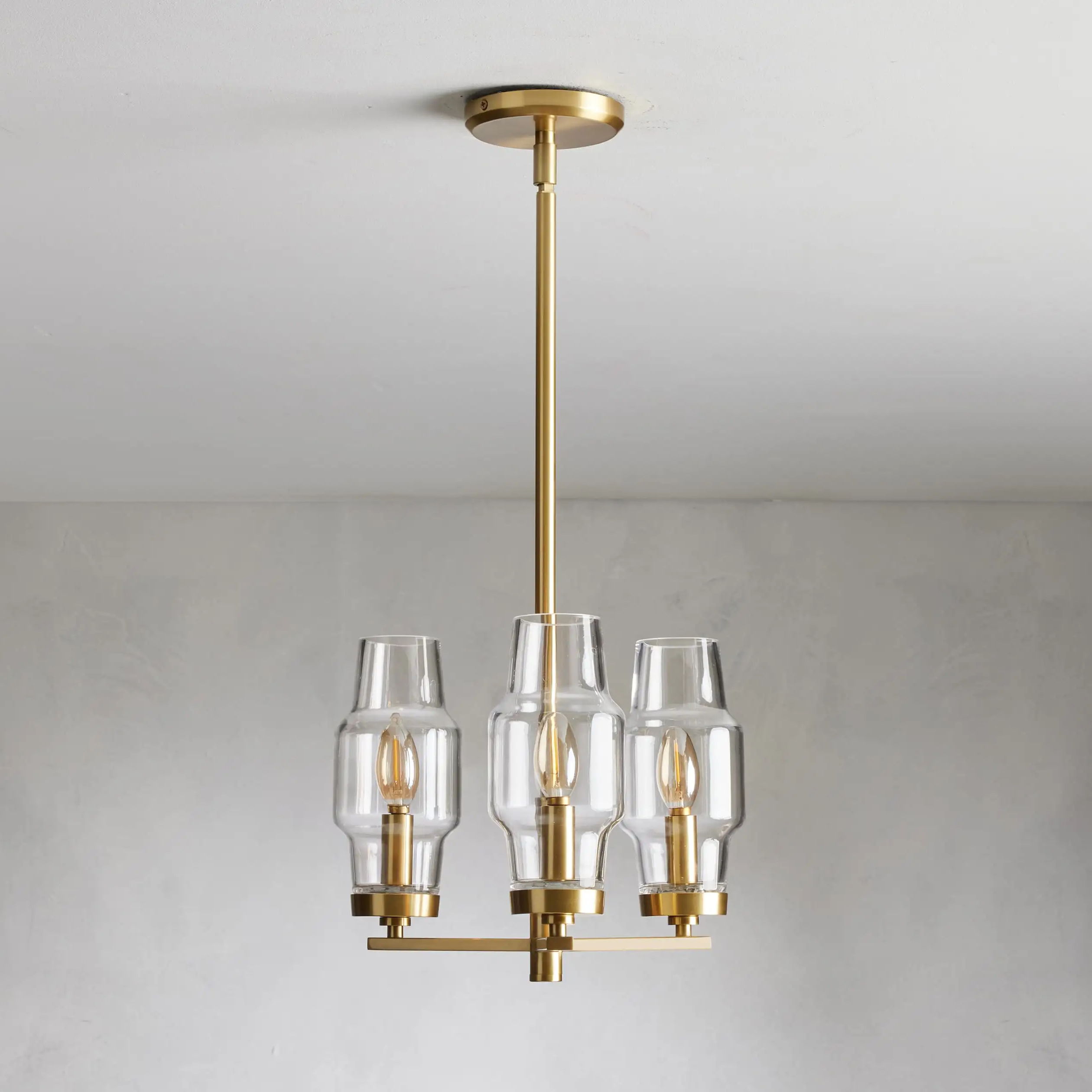 Modern Luxury American Style Crystal Lucens Semi Flush Mount Chandelier Living Room Simple Bedroom Restaurant Ceiling for Hotel