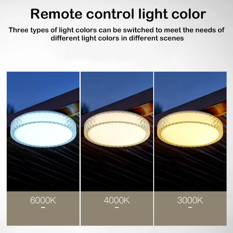 Energy-Saving Solar Ceiling Light for Garage Spaces with 1000lm Lumen Output & Motion Sensor Function