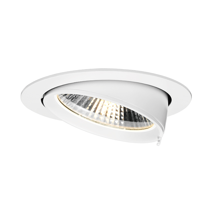 7W 360 Degree Rotatable 3inch Recessed COB LED Gimbal Downlight